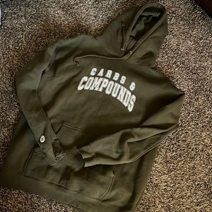 KKFIT large olive green carbs & compounds hoodie